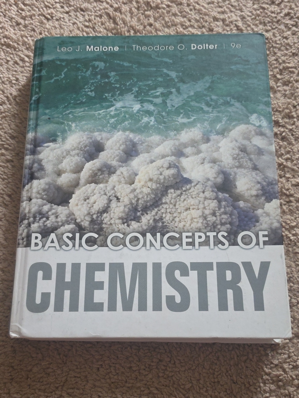 Basic Concepts of Chemistry Hardcover Book - White, Teal